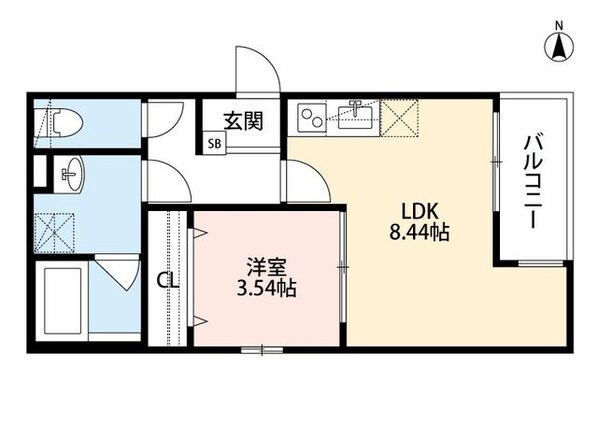 小路駅 徒歩4分 1階の物件間取画像